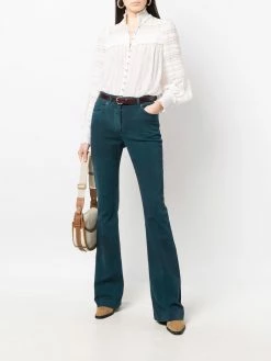 ETRO jean évasé à taille mi-haute