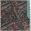 ETRO écharpe en maille fine à imprimé cachemire