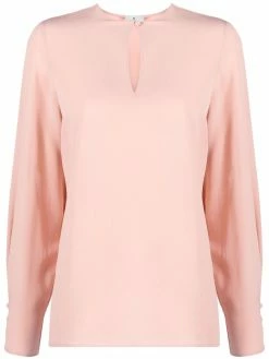 ETRO blouse en soie à col ouverture goutte d'eau