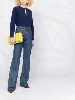 ETRO blouse en soie à ouverture goutte d'eau