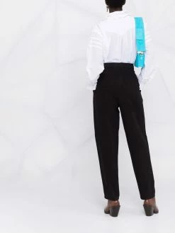 ETRO pantalon fuselé en coton à détail de boucle