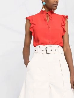 ETRO haut sans manches à volants