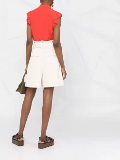 ETRO haut sans manches à volants