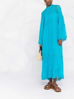 ETRO robe à empiècements en dentelle