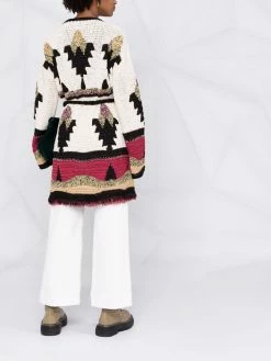 ETRO cardigan à taille ceinturée