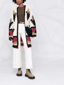 ETRO cardigan à taille ceinturée