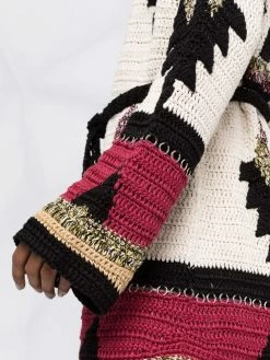 ETRO cardigan à taille ceinturée