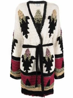 ETRO cardigan à taille ceinturée