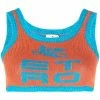 ETRO haut crop en maille bicolore