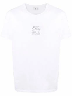 ETRO t-shirt Pegaso à logo imprimé
