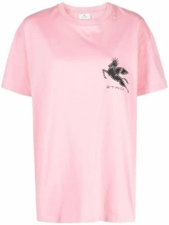 ETRO t-shirt à logo clouté