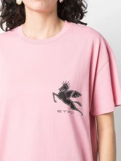 ETRO t-shirt à logo clouté