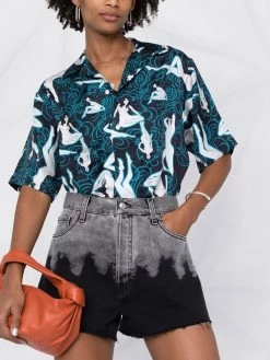 ETRO short en jean à effet dégradé