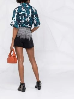 ETRO short en jean à effet dégradé