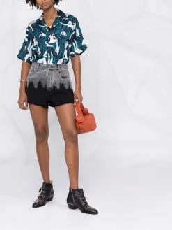 ETRO short en jean à effet dégradé