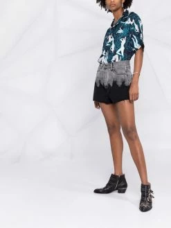 ETRO short en jean à effet dégradé