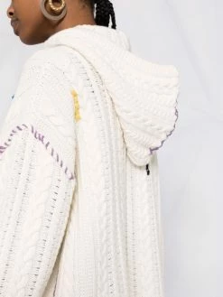 ETRO pull en maille torsadée à capuche