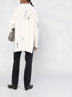 ETRO pull en maille torsadée à capuche