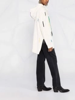 ETRO pull en maille torsadée à capuche