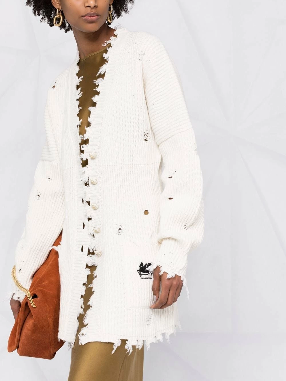 Prix Cassé ETRO Cardigan nervuré à bords francs cardigans femme 5 ETRO cardigan nervuré à bords francs