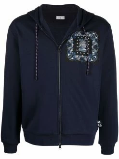 ETRO hoodie zippé à imprimé graphique