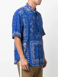 ETRO chemise en soie à imprimé cachemire