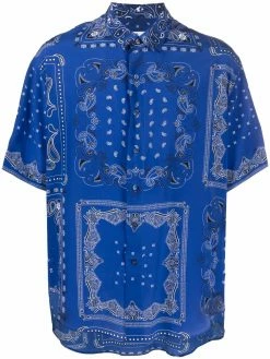 ETRO chemise en soie à imprimé cachemire