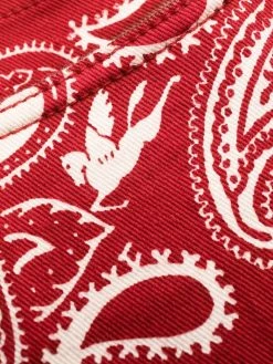 ETRO jean droit à imprimé cachemire