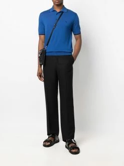 ETRO polo en coton à logo brodé