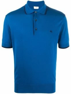ETRO polo en coton à logo brodé
