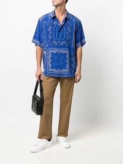 ETRO pantalon chino à bandes contrastantes