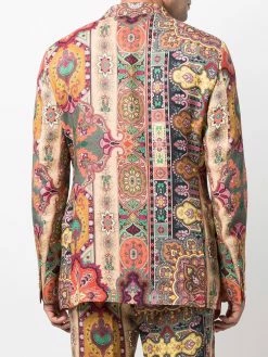 ETRO veste en lin à motif cachemire
