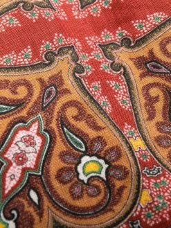 ETRO pantalon en lin à imprimé cachemire