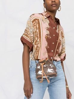 ETRO sac porté épaule à imprimé graphique