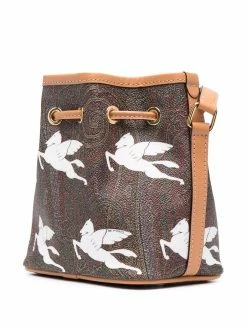 ETRO sac porté épaule à imprimé graphique