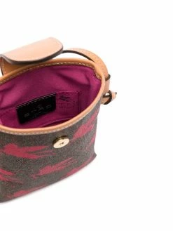 ETRO sac porté épaule à logo imprimé