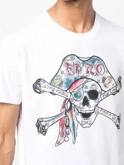 ETRO t-shirt Pirate à imprimé tête de mort