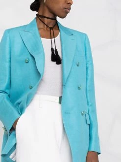 ETRO blazer croisé à revers pointu