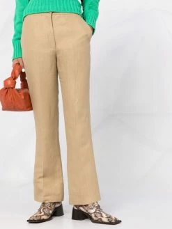 ETRO pantalon de tailleur à plis marqués