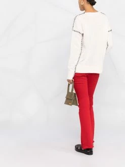 ETRO pull nervuré à coutures contrastantes