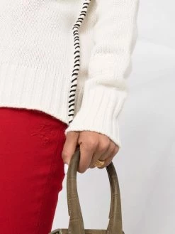 ETRO pull nervuré à coutures contrastantes