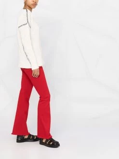 ETRO pull nervuré à coutures contrastantes