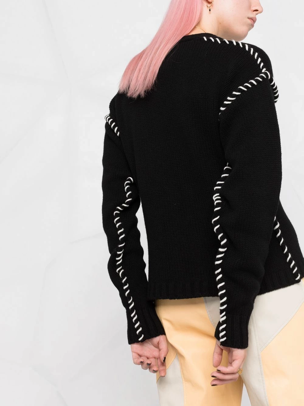 ETRO Prix Avantageux Cardigan nervuré à coutures contrastantes cardigans femme 3 ETRO cardigan nervuré à coutures contrastantes