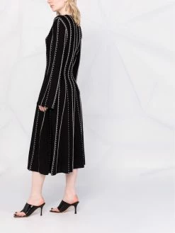 ETRO robe en maille à col v