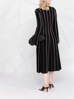 ETRO robe en maille à col v