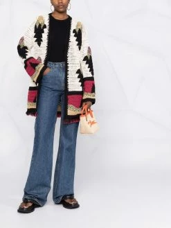 ETRO cardigan en maille intarsia