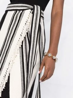 ETRO jupe portefeuille rayée