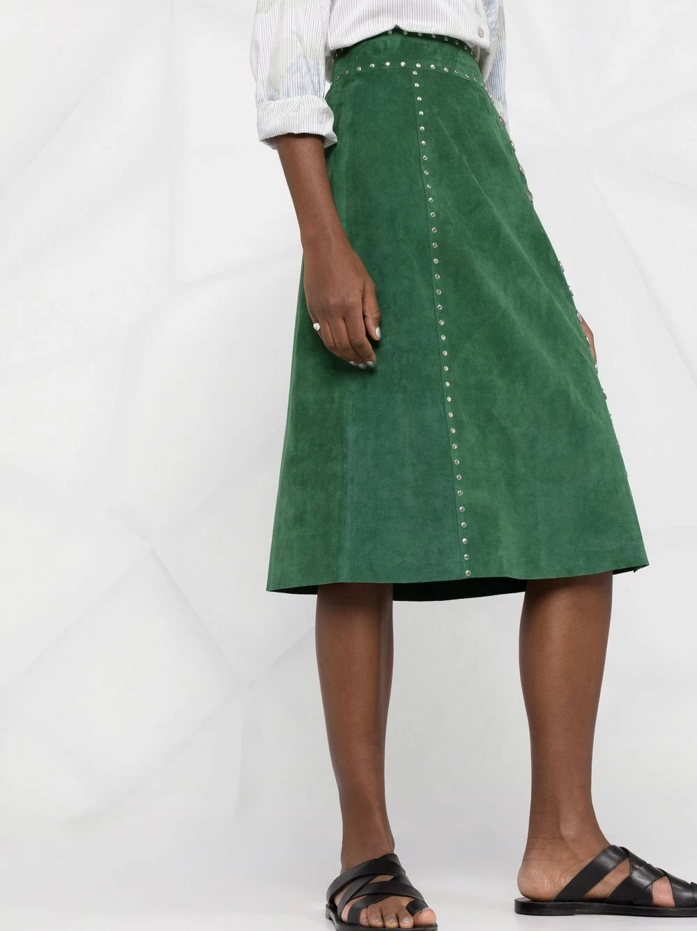 Première Qualité ETRO Jupe en daim à détails de clous jupes trapèze femme 3 ETRO jupe en daim à détails de clous