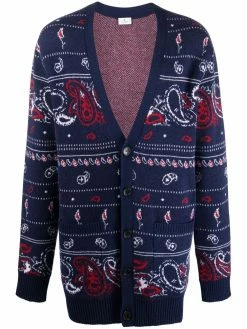 ETRO cardigan à motif jacquard