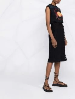 ETRO jupe mi-longue à taille haute